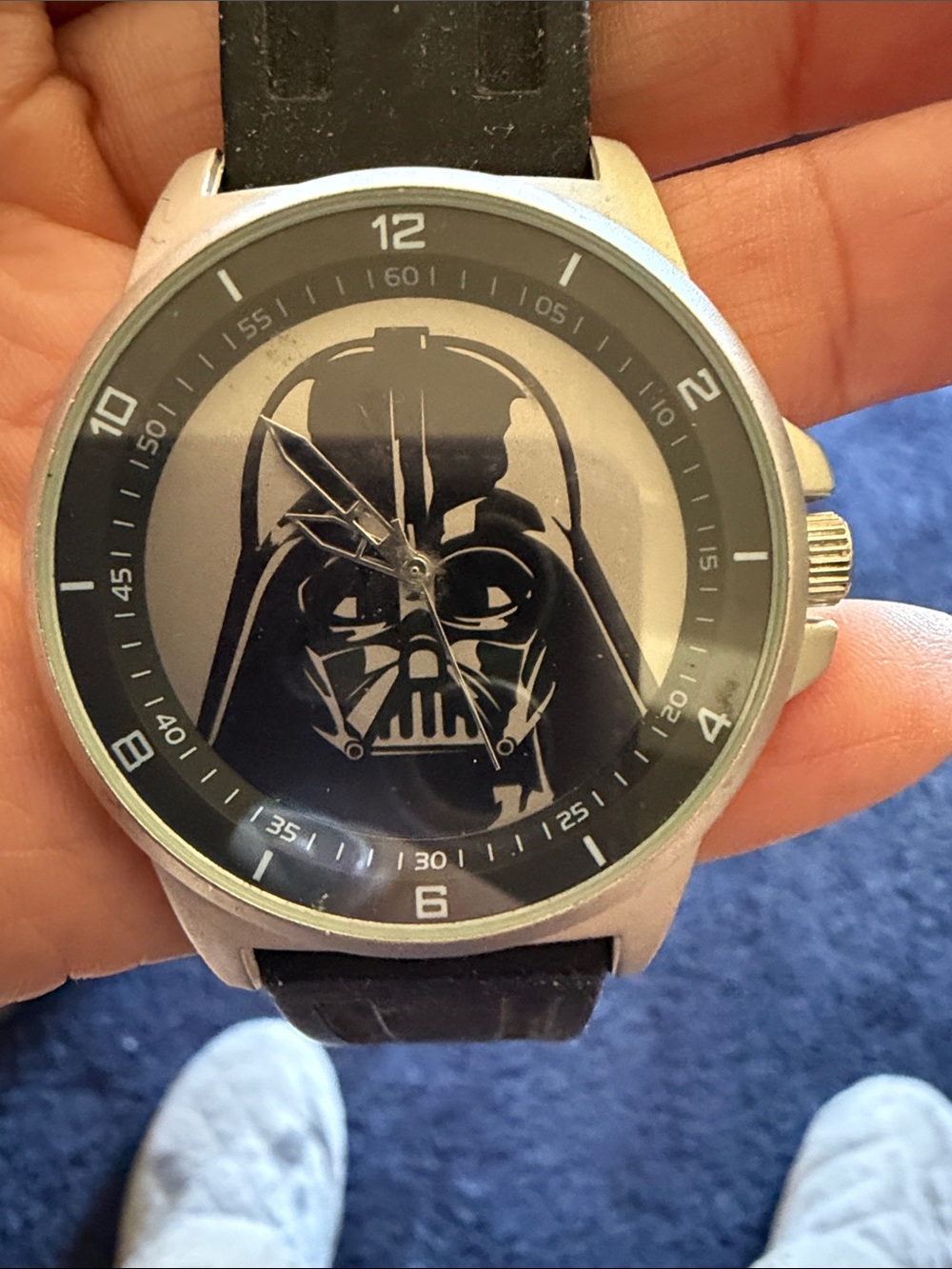 Black Darth Vader Dial Wristwatch